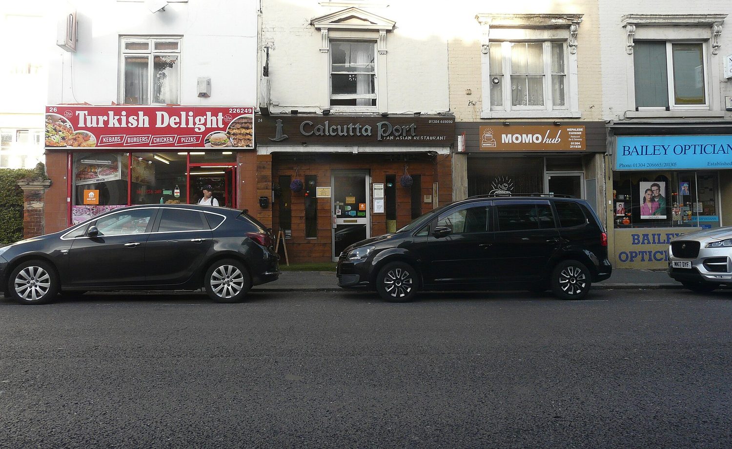 Shops competing along a high street