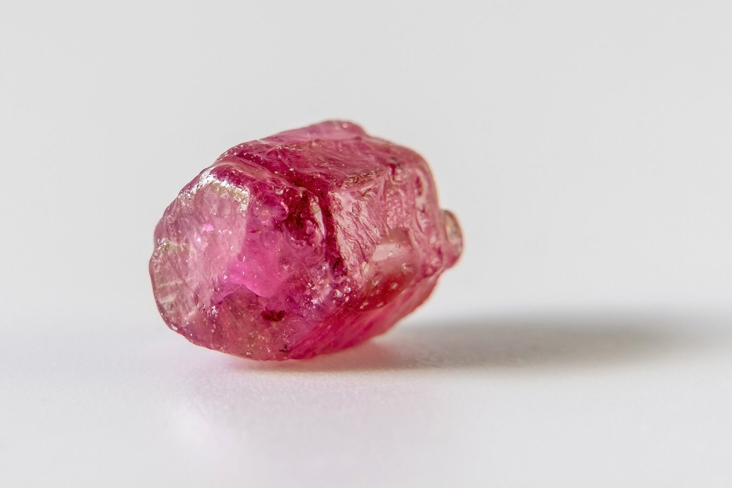 A red ruby crystal