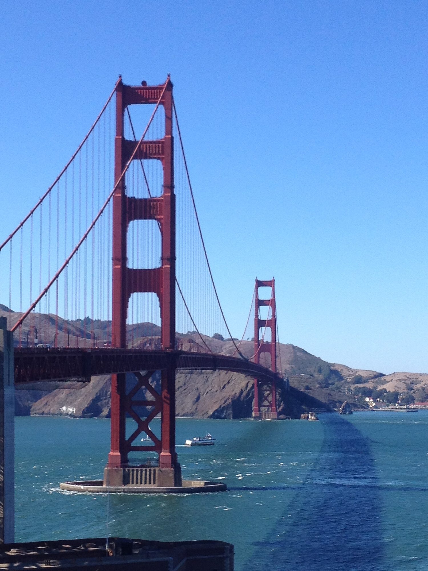 The Golden Gate suspension bridge