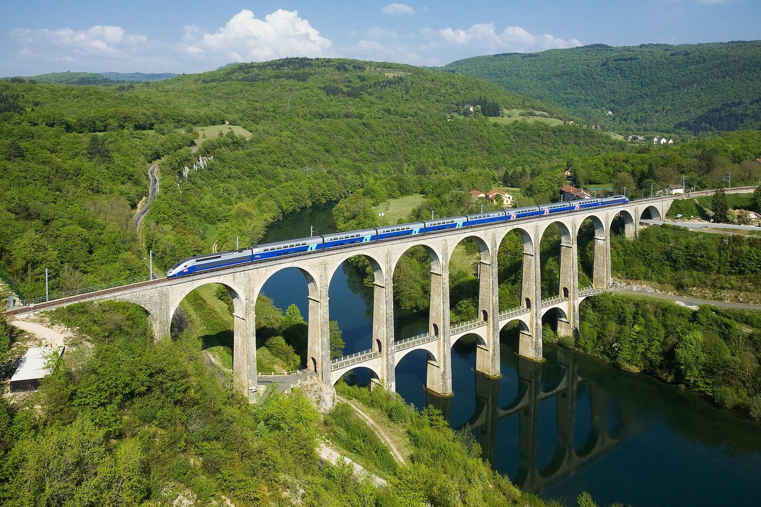 A high-speed train: its motion can be shown on a distance-time graph