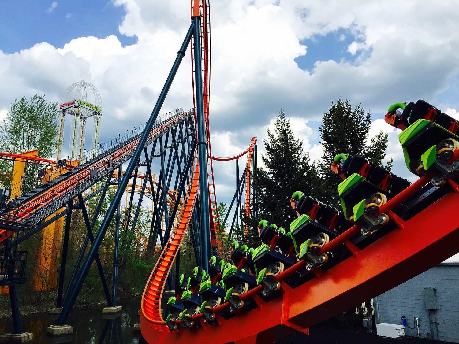 A roller coaster on a lift hill: the derivative measures instantaneous rate of change