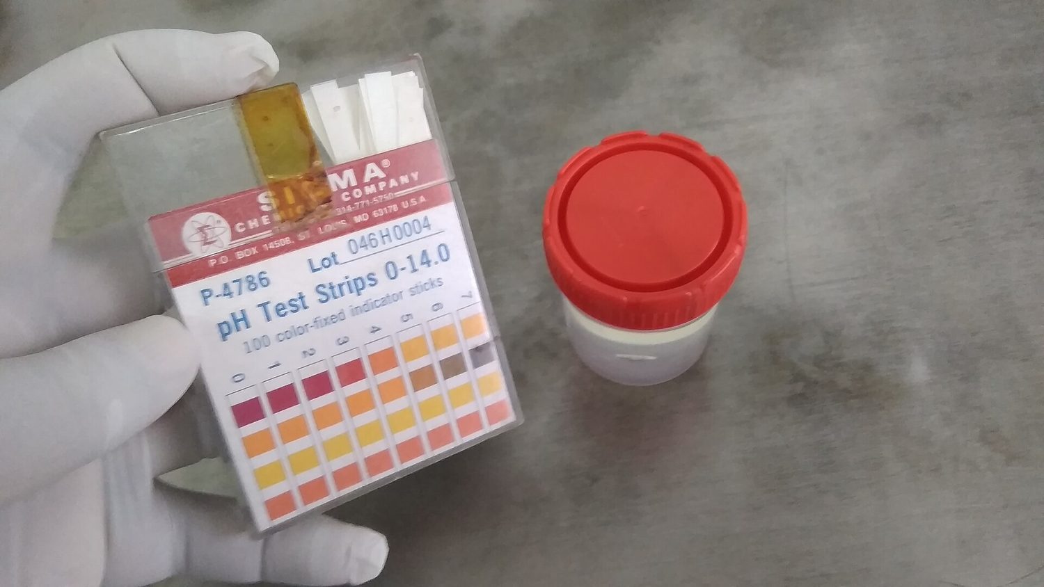 pH test strips: acid–base strength and concentration set the pH you measure