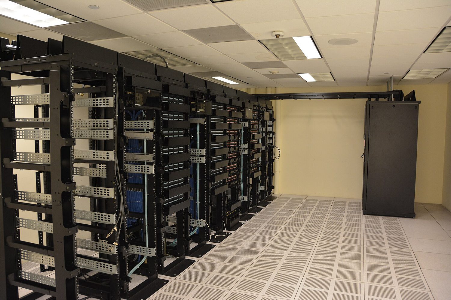 Server racks: network segmentation isolates systems so one breach does not open everything