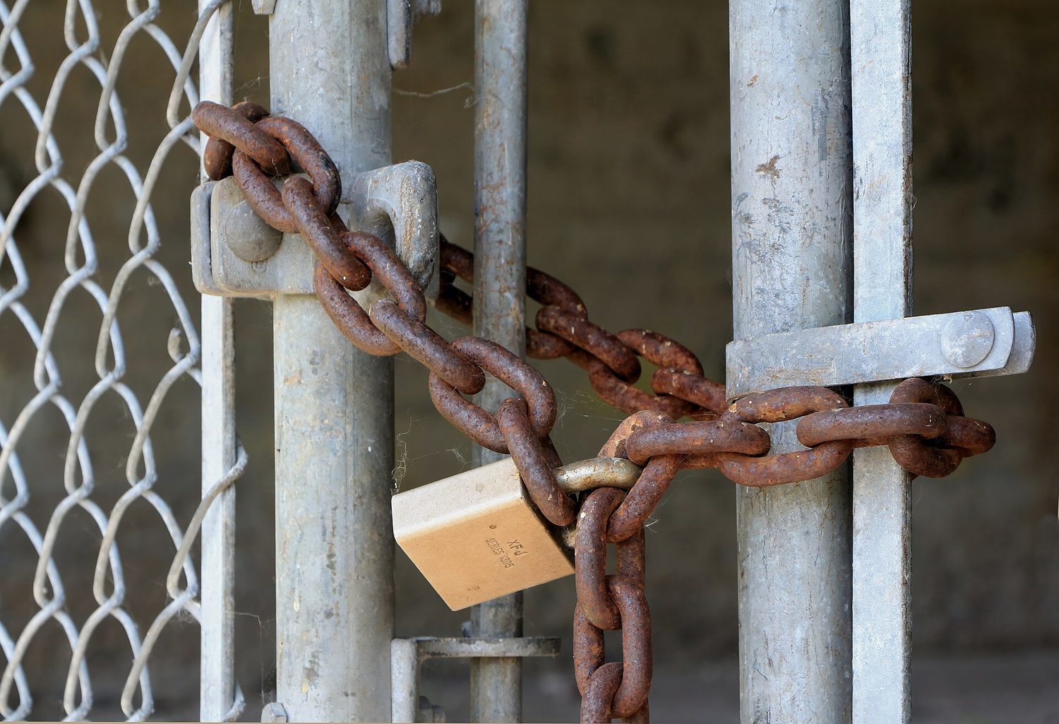 A padlock: cryptography locks data so only someone with the matching key can open it
