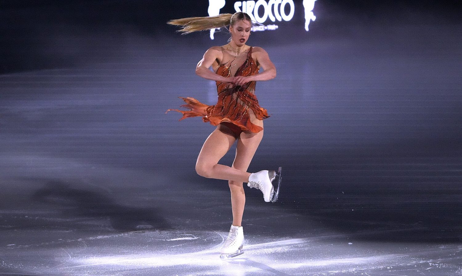 Patineuses artistiques sur glace