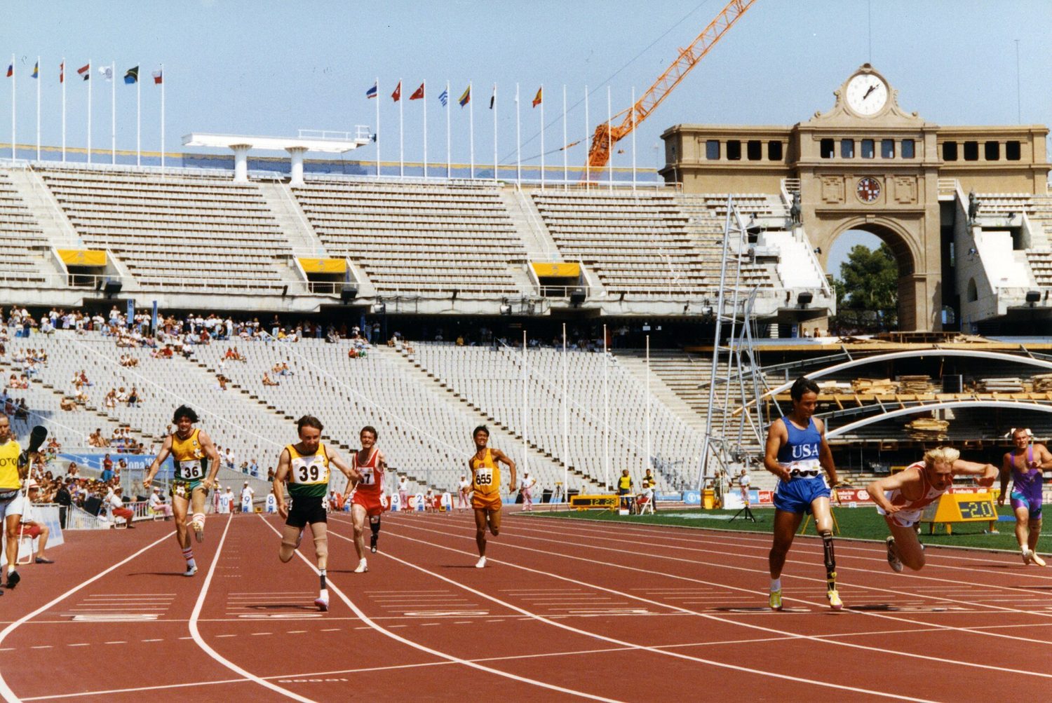 A hard sprint relies on anaerobic respiration, building lactic acid