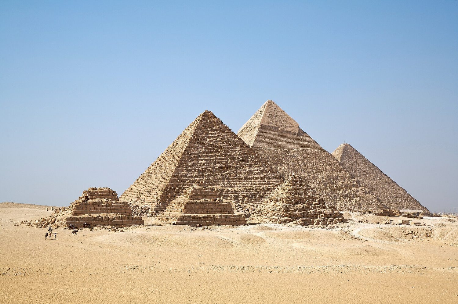 The pyramids of Giza