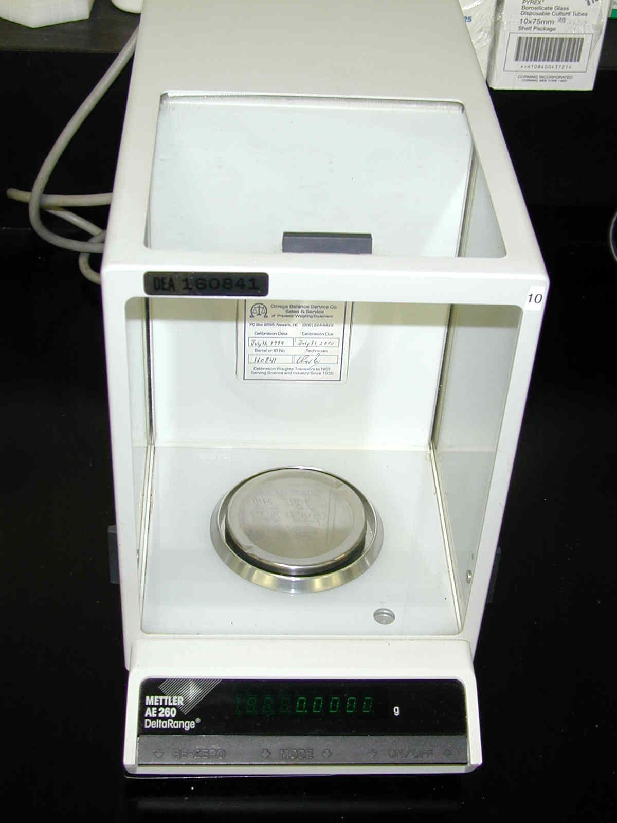 A laboratory balance measures mass; weight is the gravitational force on that mass