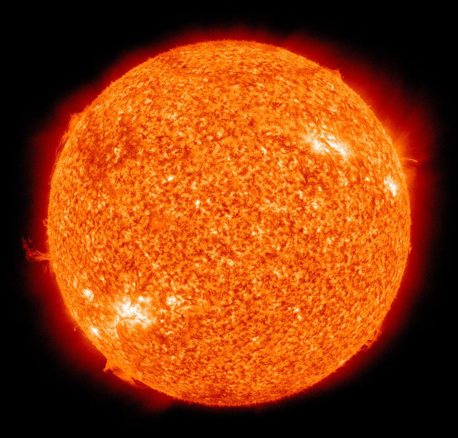 The Sun, our nearest star, seen in ultraviolet light