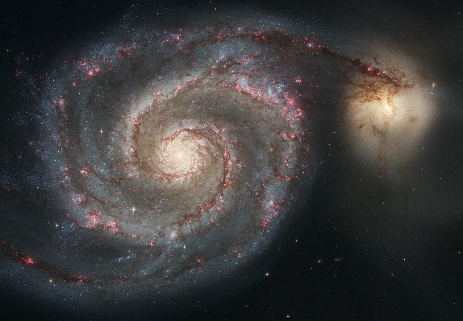 A spiral galaxy: billions of stars held together by gravity